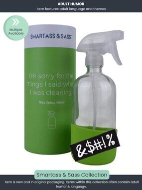 B*tch Be Gone – Funny Refillable Glass Spray Bottle (16 oz)